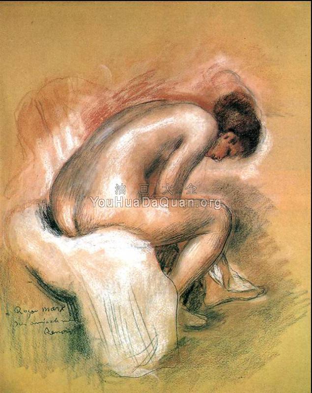 Femme nue assise ou la toilette - 皮埃尔·奥古斯特·雷诺阿